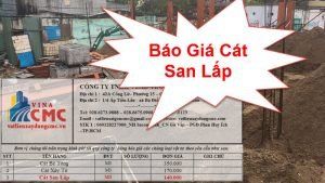 Báo giá cát san lấp