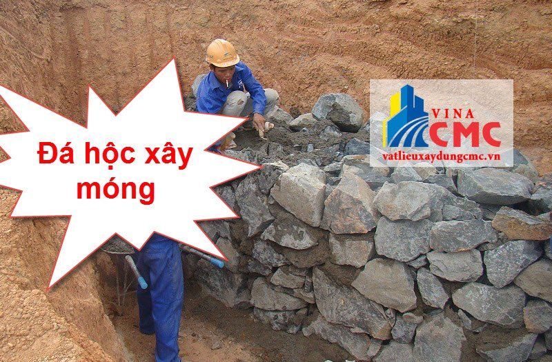 Đá hộc xây móng rất chắc chắn và giá thành rẻ 