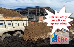 Chỉ tiêu cơ lý của cát san lấp mặt bằng